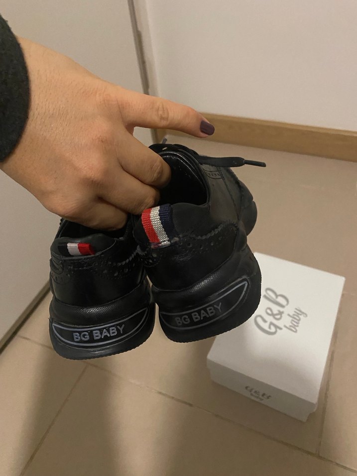 Kemerli Siyah Erkek Çocuk Özel Ayakkabı - Görsel 2