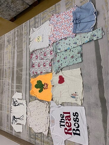 2/3 yaş zara bodyler ve carters pijamatakımları