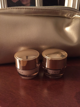 Estee lauder eye cream 2 adet// makyaj çantası