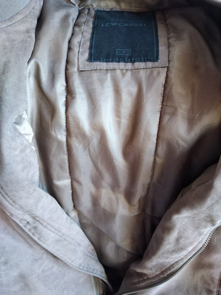 Kahverengi Süet erkek Fermuarlı Ceket - Görsel 5