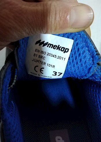 Erkek Lacivert iş Ayakkabı Bağcığı - Görsel 3