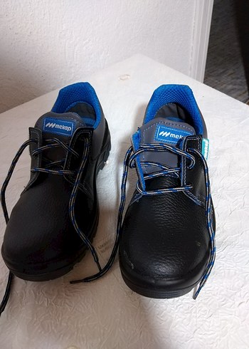 Erkek Lacivert iş Ayakkabı Bağcığı - Görsel 2