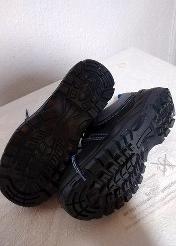 Erkek Lacivert iş Ayakkabı Bağcığı - Görsel 4