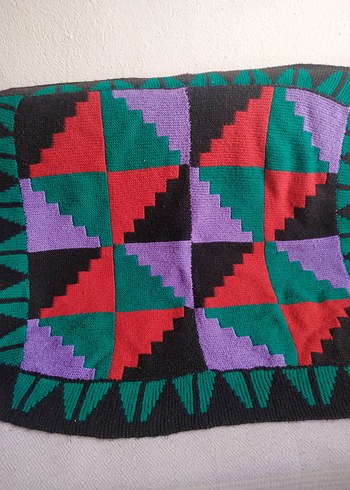 Koyu Renkli Çok Renkli Desenli paspas - Görsel 3