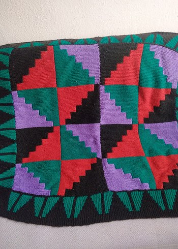 Koyu Renkli Çok Renkli Desenli paspas - Görsel 4