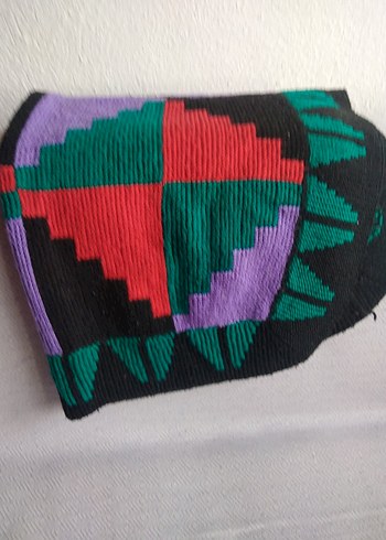 Koyu Renkli Çok Renkli Desenli paspas - Görsel 8