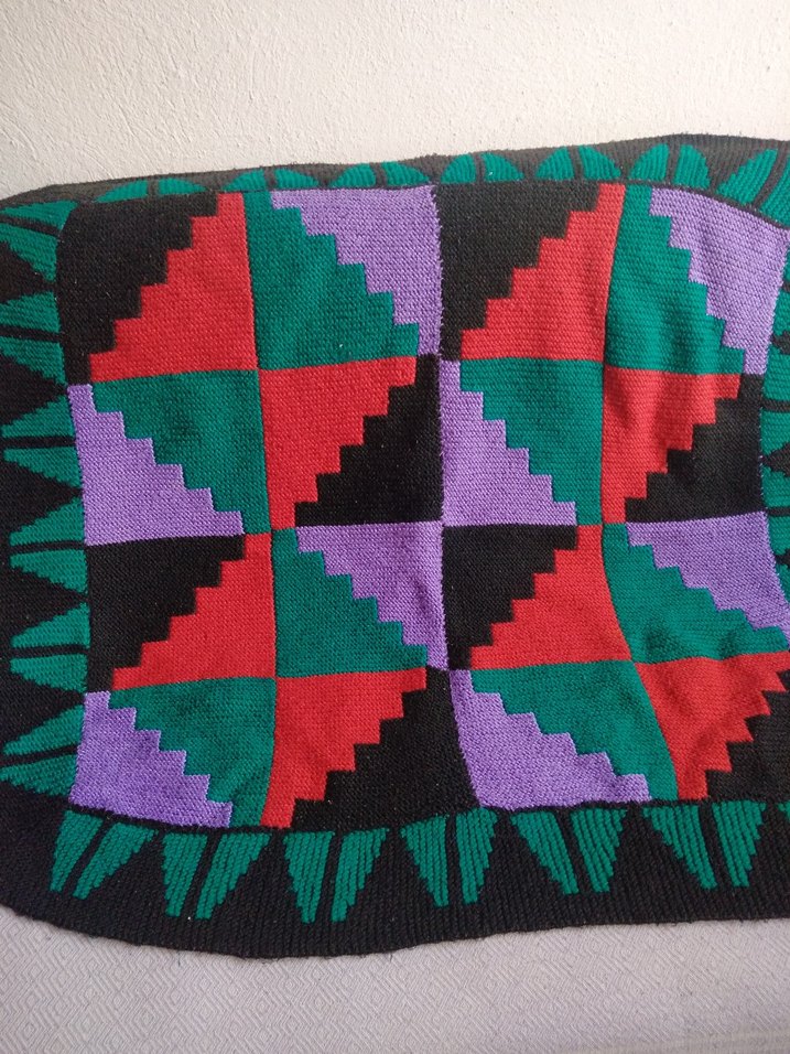 Koyu Renkli Çok Renkli Desenli paspas - Görsel 4