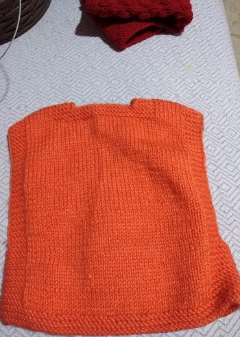 Kızlar için Nakışlı Örgü Kolsuz Hırka - Görsel 5