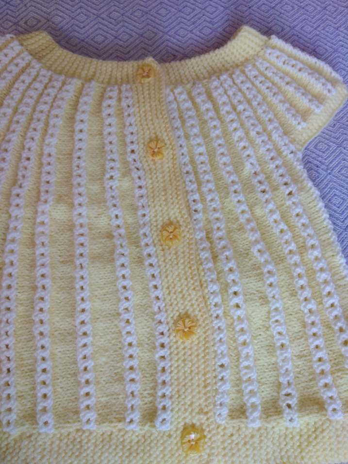 Kız Çocuk Sarı Örme Kolsuz Hırka - Görsel 4