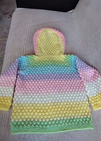 El örgüsü çocuk hırkası  - Görsel 5