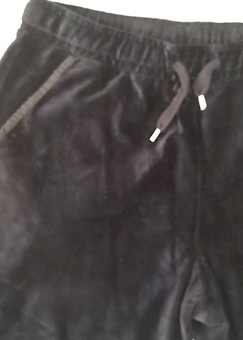 Erkek Siyah Fermuarlı Sweatpant - Görsel 2