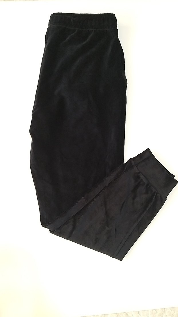 Erkek Siyah Fermuarlı Sweatpant - Görsel 4