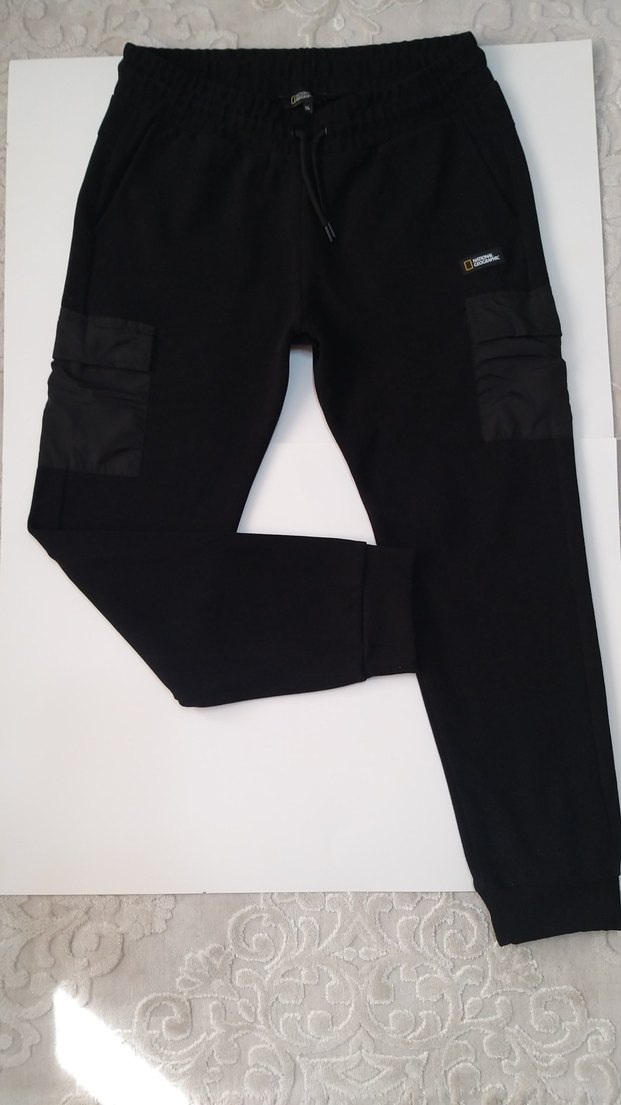 Erkek Siyah Outdoor Rahat Kesim Eşofman Altı - Görsel 4