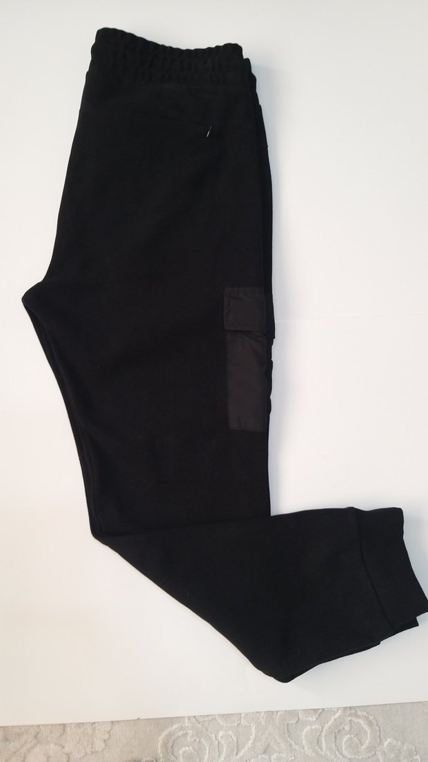 Erkek Siyah Outdoor Rahat Kesim Eşofman Altı - Görsel 5