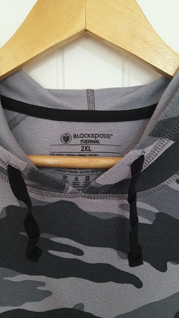 Gri Kamuflaj Desenli Kapüşonlu Sweatshirt - Görsel 5