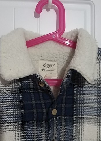 Erkek Çocuk mavi Düğmeli mont - Görsel 4