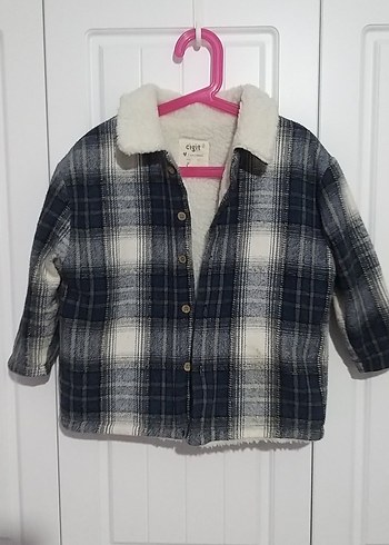 Erkek Çocuk mavi Düğmeli mont - Görsel 3