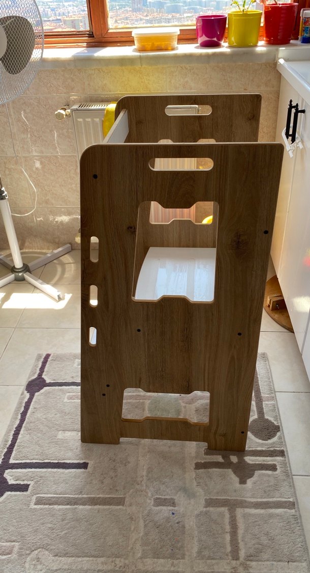 Minera Ahşap Montessori Öğrenme Kulesi 2-6 Yaş - Görsel 3