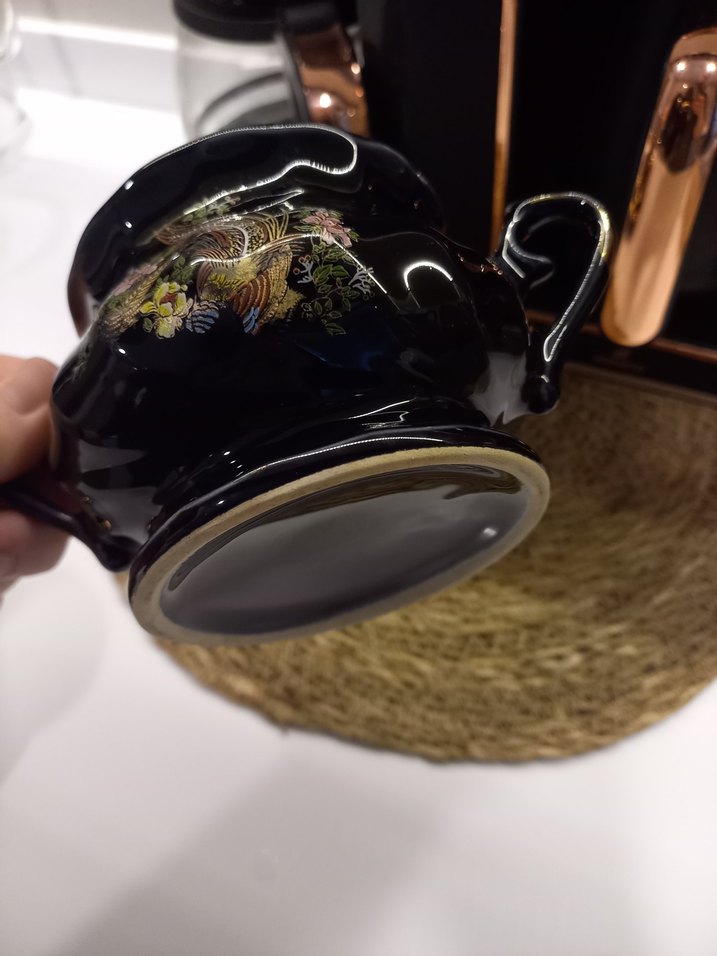 Çiçek Desenli antika şekerlik - Görsel 4