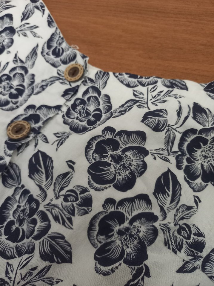 Düğmeli Uzun Bohem Straplez mini elbise - Görsel 3