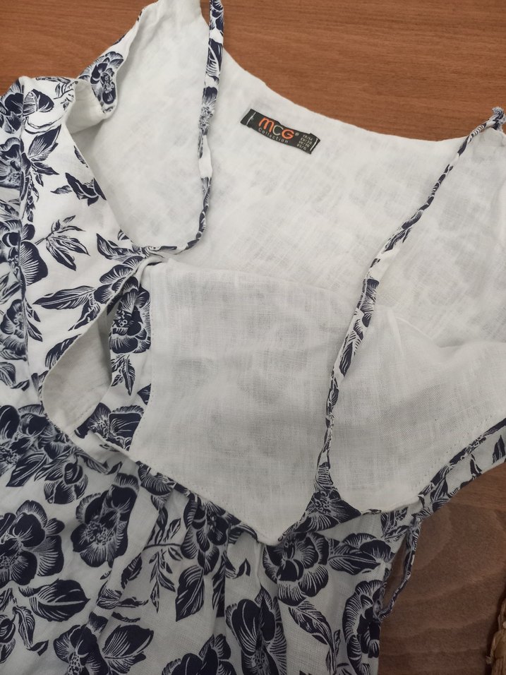 Düğmeli Uzun Bohem Straplez mini elbise - Görsel 2