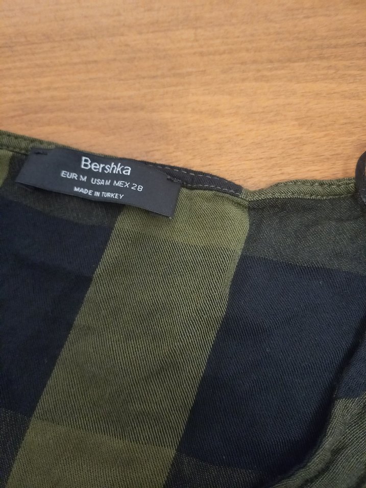 Düğmeli V Yaka Kadın Mini Elbise - Görsel 2