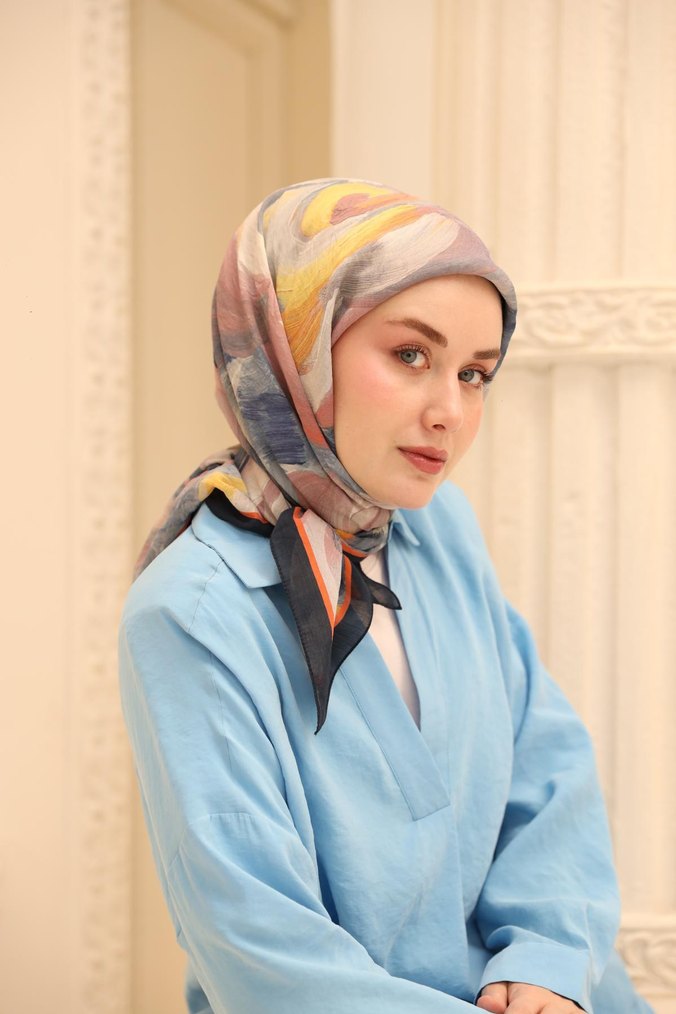 Silk home olinda ipek eşarp - Görsel 3