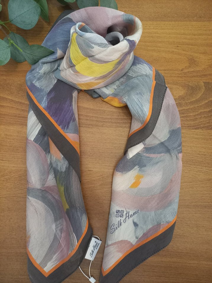 Silk home olinda ipek eşarp - Görsel 5