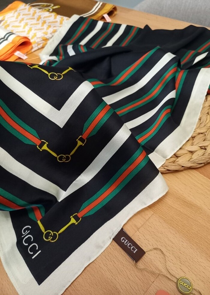 siyah vual ipek şal - Görsel 2