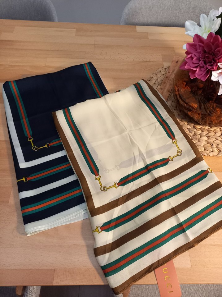 siyah vual ipek şal - Görsel 4