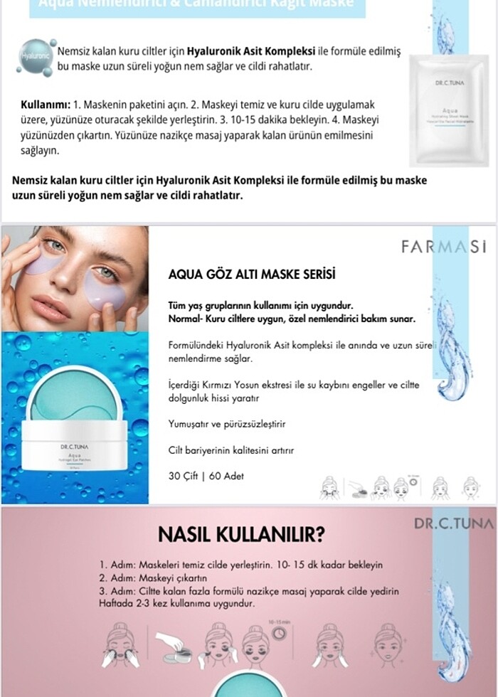 Aqua göz kremi ve serum - Görsel 5
