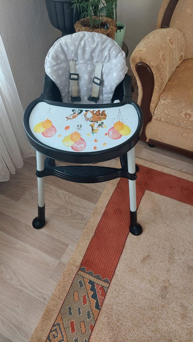 Gri Çocuk Mama Sandalyesi - Görsel 2