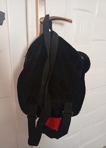 Renkli Siyah Mickey Mouse Peluş Sırt Çantası - Görsel 3