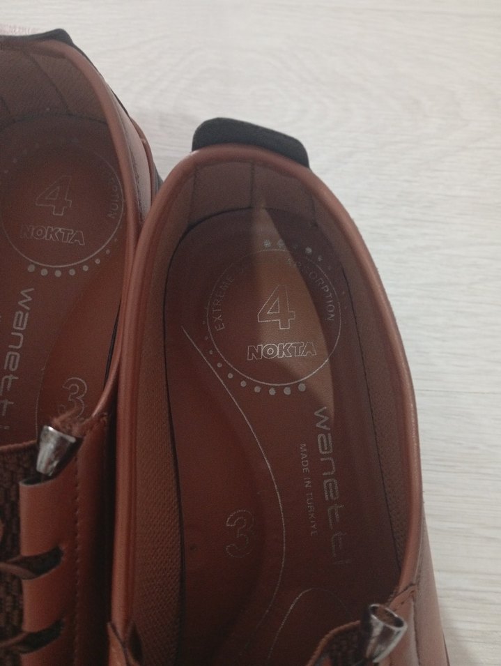 Kahverengi Deri Erkek Günlük Ayakkabı - Görsel 3