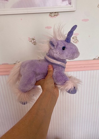 Pastel Mor Peluş Unicorn Oyuncak - Görsel 6