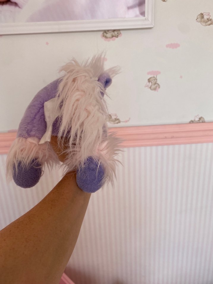 Pastel Mor Peluş Unicorn Oyuncak - Görsel 5