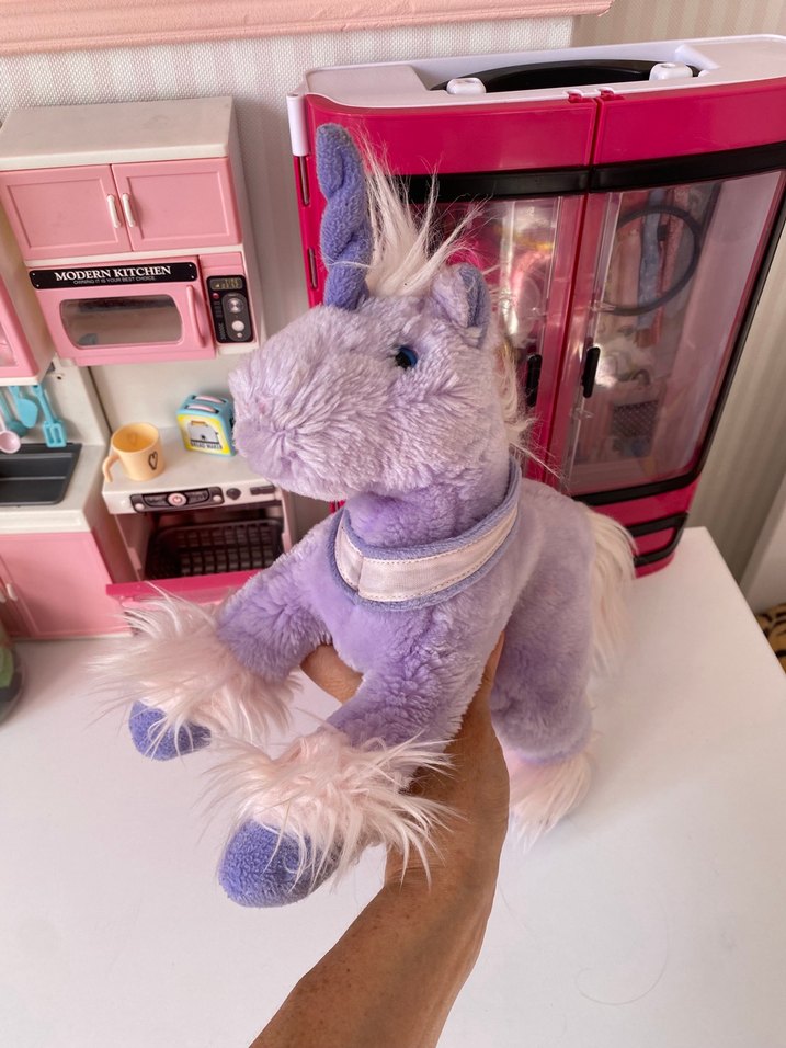 Pastel Mor Peluş Unicorn Oyuncak - Görsel 3