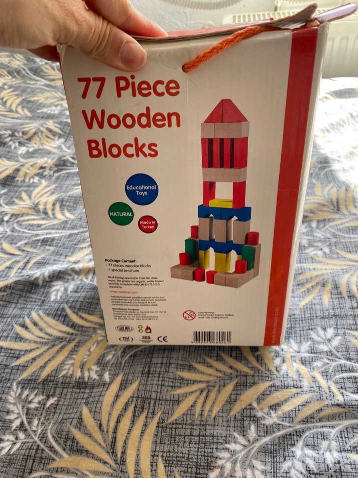 73 Parça Renkli Ahşap Blok Seti - Görsel 3