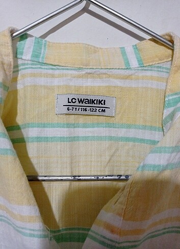 LC Waikiki Lc marka renkli erkek çocuğu gömlek keten