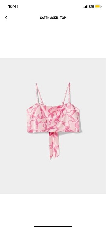 Bershka saten askili top
