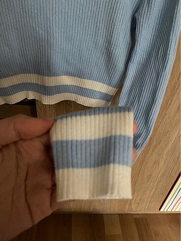 s Beden mavi Renk H&M crop triko