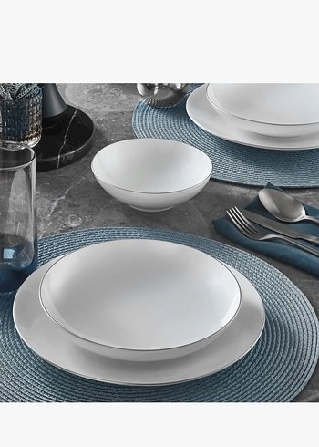 Beden Beyaz Yemek Tabağı Seti