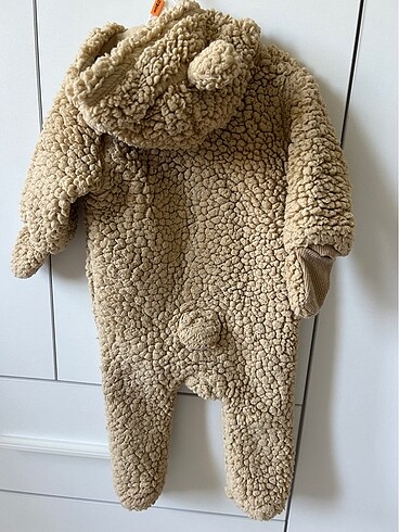3-6 Ay Beden Unisex Bebek Peluş Astronot Tulum