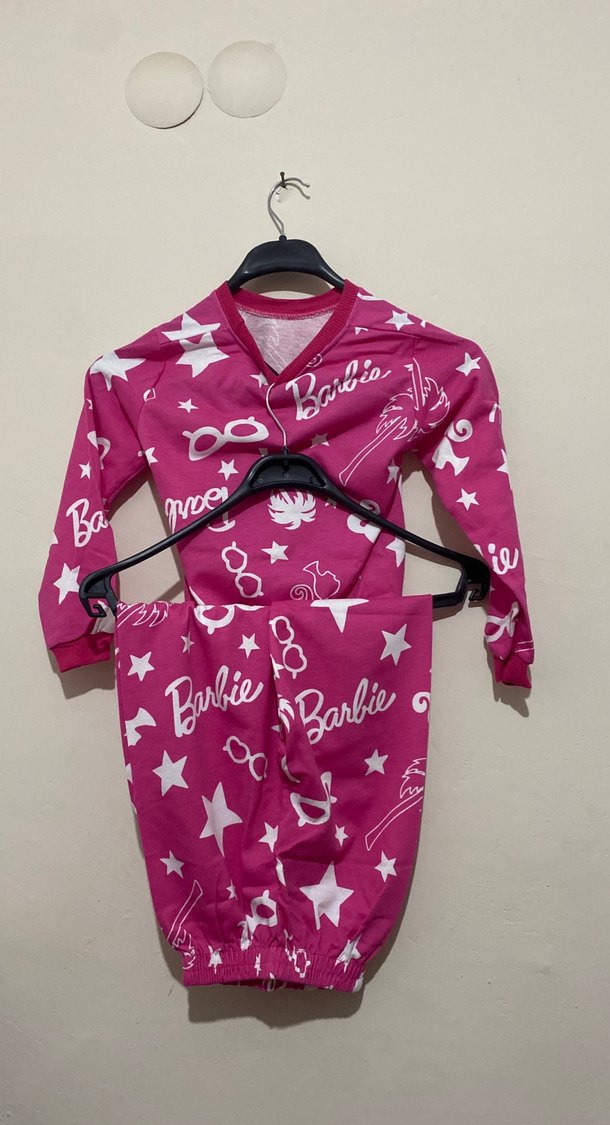 Renkli Baskılı Pembe Kız Eşofman Takımı - Görsel 2