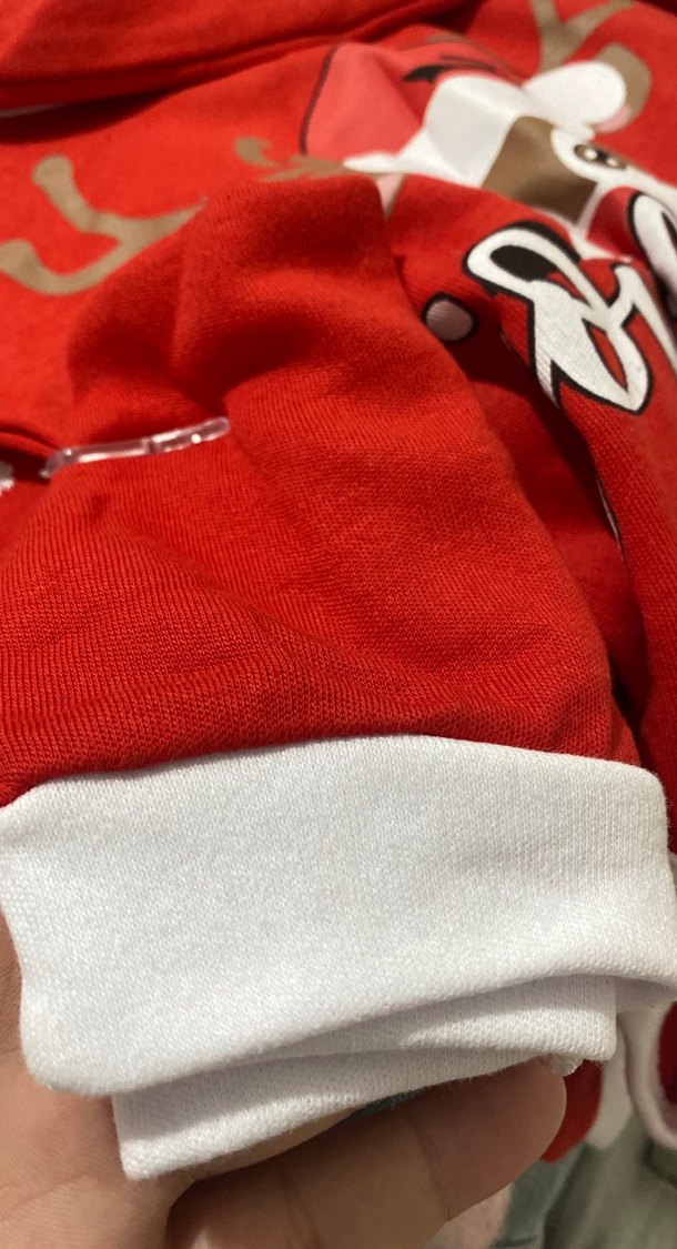 Noel Temalı Kırmızı Bebek Body - Görsel 3