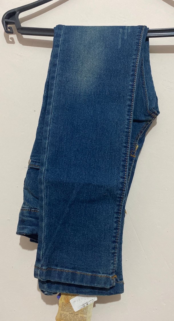 Kız çocuk  Mavi Regular Fit Denim Jean - Görsel 2