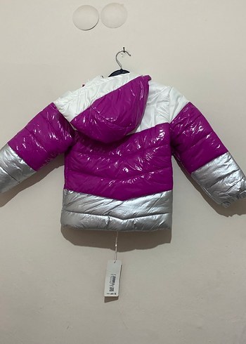 Kız Çocuk Parlak Renkli Fermuarlı Mont - Görsel 2