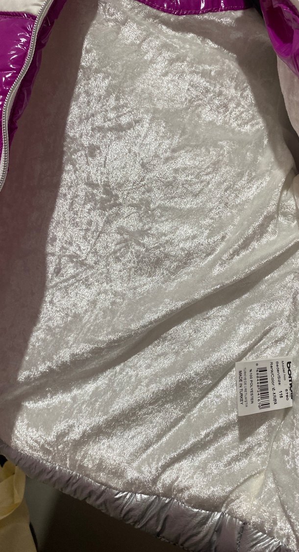 Kız Çocuk Parlak Renkli Fermuarlı Mont - Görsel 3