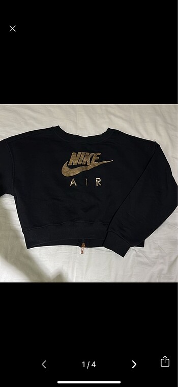Nike S/36 siyah crop sweatshirt