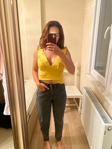 27 Beden gri Renk Trendyol kot pantalon